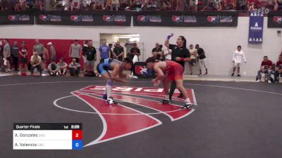 61 kg Quarterfinal - Andre Gonzales, California vs Aden Valencia, California Regional Training Center (CA RTC)