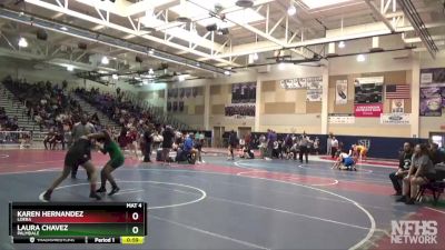 131 lbs Cons. Round 1 - Karen Hernandez, Loera vs Laura Chavez, Palmdale