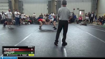 130 lbs Round 6 (8 Team) - Brady McMurtry, Team Missouri vs Logan Haer, Terps Xpress