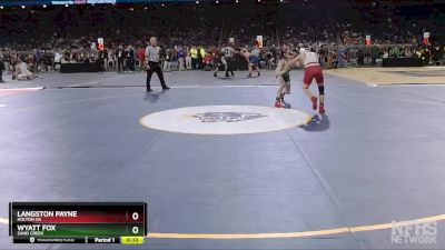 D4-113 lbs Cons. Round 1 - Langston Payne, Holton HS vs Wyatt Fox, Sand Creek