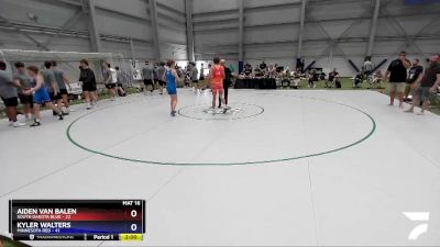 145 lbs Semis & 3rd Wb (16 Team) - Aiden Van Balen, South Dakota Blue vs Kyler Walters, Minnesota Red