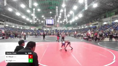 50 lbs Quarterfinal - Wyatt Meyer, GI Grapplers vs Mj Vigil, Duran Elite