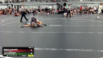 106 lbs Round 4 (8 Team) - Zach Brzoska, South Side WC Black vs Emilio Albanese, Grit Mat Club