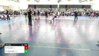 134-H lbs Round Of 64 - Nicolas Plunkett, Pennsbury vs Mason Tettambel, BWWC