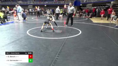 55 lbs Rd 7 - Consi-semis - Daxon Bench, Bethel Park vs Hunter Vermeulen, Northwestern Lehigh