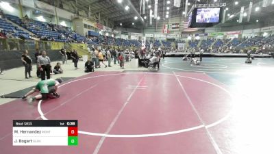 110 lbs Consi Of 16 #2 - Mateo Hernandez, Montrose Elite vs Judah Bogart, Glenwood Springs Middle School