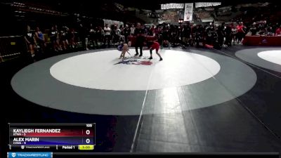 105 lbs Round 1 (4 Team) - Kayliegh Fernandez, KTWA vs Alex Marin, CVWA