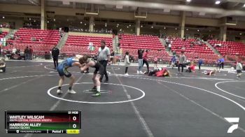 120 lbs 1st Place Match - Whitley Wilscam, South Central Punisher Wrestli vs Harrison Alley, Lincoln Squires