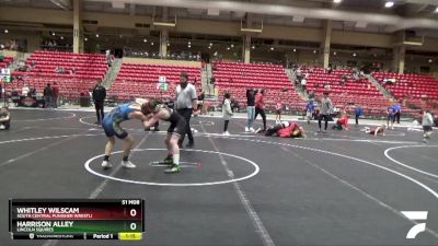 120 lbs 1st Place Match - Whitley Wilscam, South Central Punisher Wrestli vs Harrison Alley, Lincoln Squires