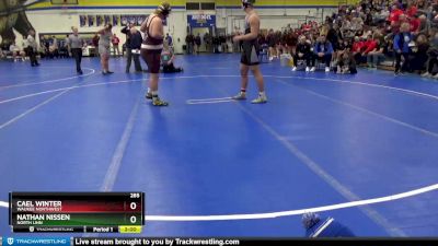 285 lbs Quarterfinal - Cael Winter, Waukee Northwest vs Nathan Nissen, North Linn