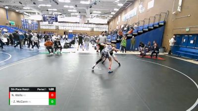 130 lbs 5th Place Match - Zack McCann, Timpanogos Wrestling vs Nathan Wells, Top Of Utah