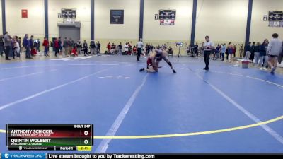 133 lbs Semifinal - Anthony Schickel, Triton Community College vs Quintin Wolbert, Wisconsin-La Crosse