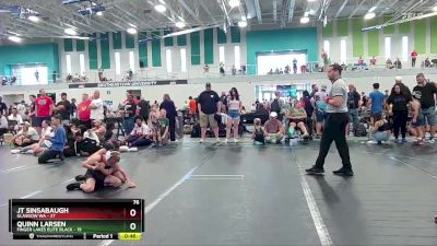 76 lbs Round 9 (10 Team) - JT Sinsabaugh, Glasgow WA vs Quinn Larsen, Finger Lakes Elite Black