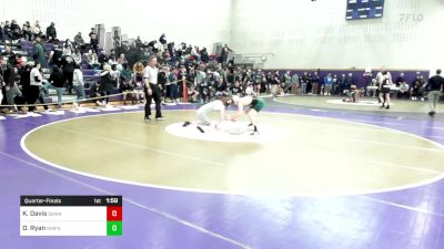 120 lbs Quarterfinal - Kyle Davis, Demarest vs Devin Ryan, New Milford