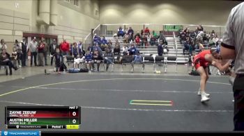 150 lbs Round 1 (4 Team) - Austin Miller, Dundee Blue vs Zayne Zeeuw, Lowell WC Red