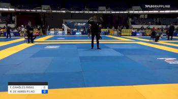 FERNANDO CAMÔLES RIBAS vs ROBERTO DE ABREU FILHO 2019 World IBJJF Jiu-Jitsu No-Gi Championship