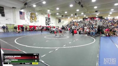 113 lbs Cons. Round 1 - Aries Corona, Lancaster vs Cameron Brown, Santa Margarita