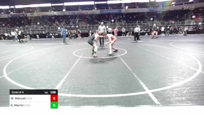 106 lbs Consi Of 4 - Weston Manuel, Cherokee Trail vs Kale Martin, Other