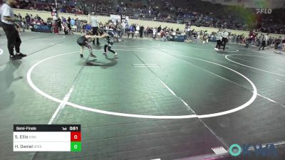 61 lbs Semifinal - Sophie Ellis, Kingfisher vs Hudson Daniel, Sperry Wrestling Club