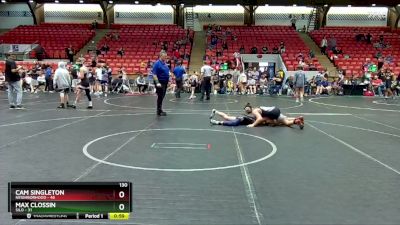 130 lbs Placement (4 Team) - Max Clossin, Silo vs Cam Singleton, Neighborhood