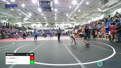 67 lbs Rr Rnd 2 - Oliver Littleton, Collinsville Cardinal Youth Wrestling vs Tito Knight, Pitbull Wrestling Academy