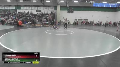 55 lbs Champ. Round 1 - Devon Gass, Moen Wrestling Academy vs Brody Owens, South Central Punisher