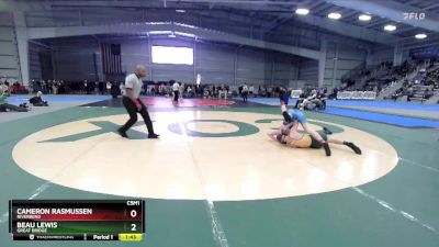 5-144 lbs Semifinal - Cameron Rasmussen, Riverbend vs Beau Lewis, Great Bridge