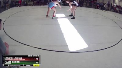 148 lbs Cons. Round 3 - Lesliegh Lovings, Ralston High School Wrestling vs MaiLee Garner, Nebraska