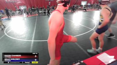 138 lbs Cons. Round 4 - Mason Chambers, Wisconsin vs Briar Naglosky, Wisconsin