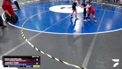 56 lbs Round 3 - Andrew Dodd, Juneau Youth Wrestling Club Inc. vs Cruz Easterling, Arctic Warriors Wrestling Club