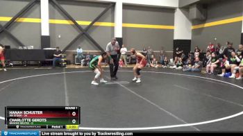 124 lbs Round 1 (6 Team) - Hanah Schuster, MN Storm vs Charlotte Gerdts, Braided Brutes
