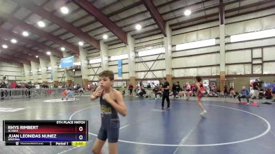 89 lbs 5th Place Match - Rhys Rimbert, Alaska vs Juan Leonidas Nunez, Arizona