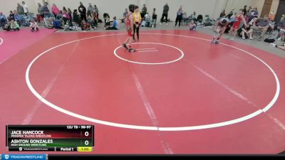 96-97 lbs Round 2 - Ashton Gonzales, High Ground Wrestling vs Jace Hancock, Prosper Talons Wrestling