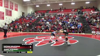 106 lbs 1st Place Match - Emeric McBurney, Perry (Massillon) vs Nathan Walkowiak, Detroit Catholic Central