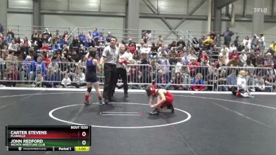 90 lbs Champ. Round 1 - Carter Stevens, Plainville vs John Redford, Wichita Wrestling Club