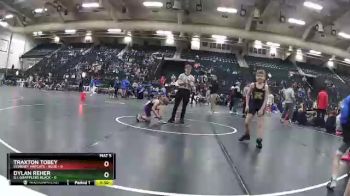 70 lbs Round 5 (6 Team) - Dylan Reher, G.I. Grapplers Black vs Traxton Tobey, Kearney Matcats - Blue