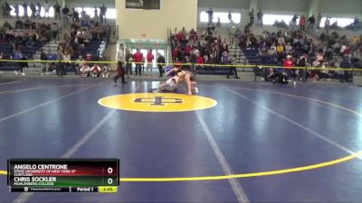 149 lbs Champ. Round 1 - Chris Sockler, Muhlenberg College vs Angelo Centrone, State University Of New York At Cortland