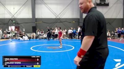 106 lbs Cons. Semi - Vina Nguyen, WA vs Carleigh Radke, OR