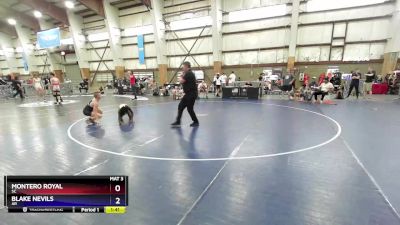 102 lbs Cons. Round 4 - Montero Royal, SC vs Blake Nevils, AR