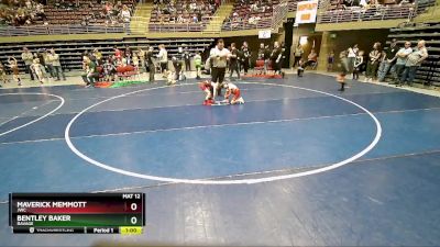 47 lbs Quarterfinal - Bentley Baker, Ravage vs Maverick Memmott, JWC