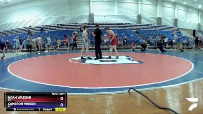 182 lbs Cons. Round 3 - Noah Wazgar, OH vs Cameron Vinson, KY