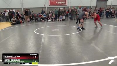 130 lbs Cons. Round 4 - Noah Vattelana, Dinwiddie Mat Rats vs Heath Reynolds, Poquoson Athletic Association