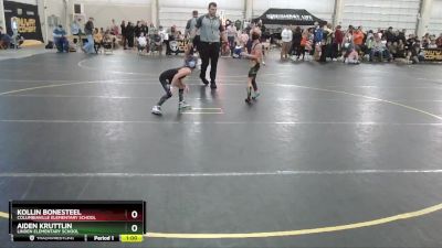 55 lbs Round 2 - Kollin Bonesteel, Columbiaville Elementary School vs Aiden Kruttlin, Linden Elementary School