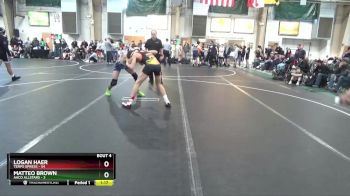 130 lbs Round 2 (4 Team) - Logan Haer, Terps Xpress vs Matteo Brown, AACO Allstars