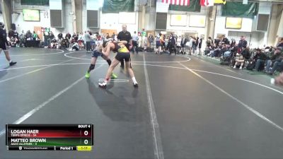 130 lbs Round 2 (4 Team) - Logan Haer, Terps Xpress vs Matteo Brown, AACO Allstars