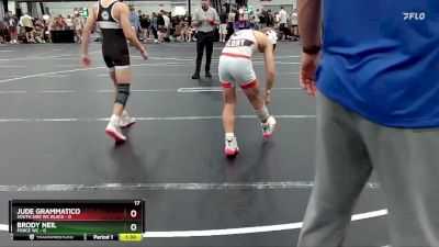 98 lbs Round 1 (8 Team) - Jude Grammatico, South Side WC Black vs Brody Neil, Force WC