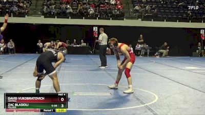 125 lbs Quarterfinal - David Vukobratovich, Central vs Zac Blasioli, Millikin