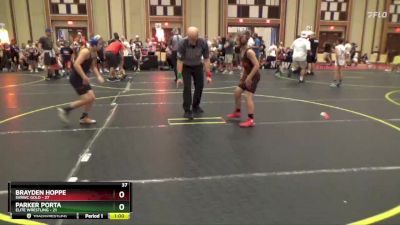 92 lbs Finals (8 Team) - Brayden Hoppe, SVRWC Gold vs Parker Porta, Elite Wrestling