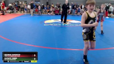 77 lbs Cons. Round 2 - Patrick Gibbs, Mat Rats Rebooted vs George Swidecki, Twin City Wrestling Club