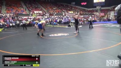 3-2-1A 285 Champ. Round 1 - Noah Couey, Leon-Bluestem vs Mason Hogan, Plainville